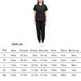thumbnail image 5 of Conjunto de uniforme exfoliante para mujer, traje lavable a máquina con cuello en V, cintura elástica, ropa de trabajo para enfermera, ropa de trabajo SG, 5 of 5