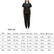 thumbnail image 5 of Conjunto de uniforme exfoliante para mujer, traje lavable a máquina con cuello en V, cintura elástica, ropa de trabajo para enfermera, ropa de trabajo Negro, 5 of 5
