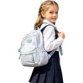 thumbnail image 3 of ibiyuan School Bag for Middle Elementary High School for Ages 5th 6th 8th 10th Bow Tie Print Daypack Lightweight Frame for Daily Commute Campus Travel, 3 of 9