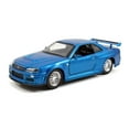 thumbnail image 6 of Fast & Furious Brian's Nissan Skyline GT-R R34 Silver & Nissan GT-R R34 Blue 1:32 Die - cast Car, toys for kids and adults, 6 of 6