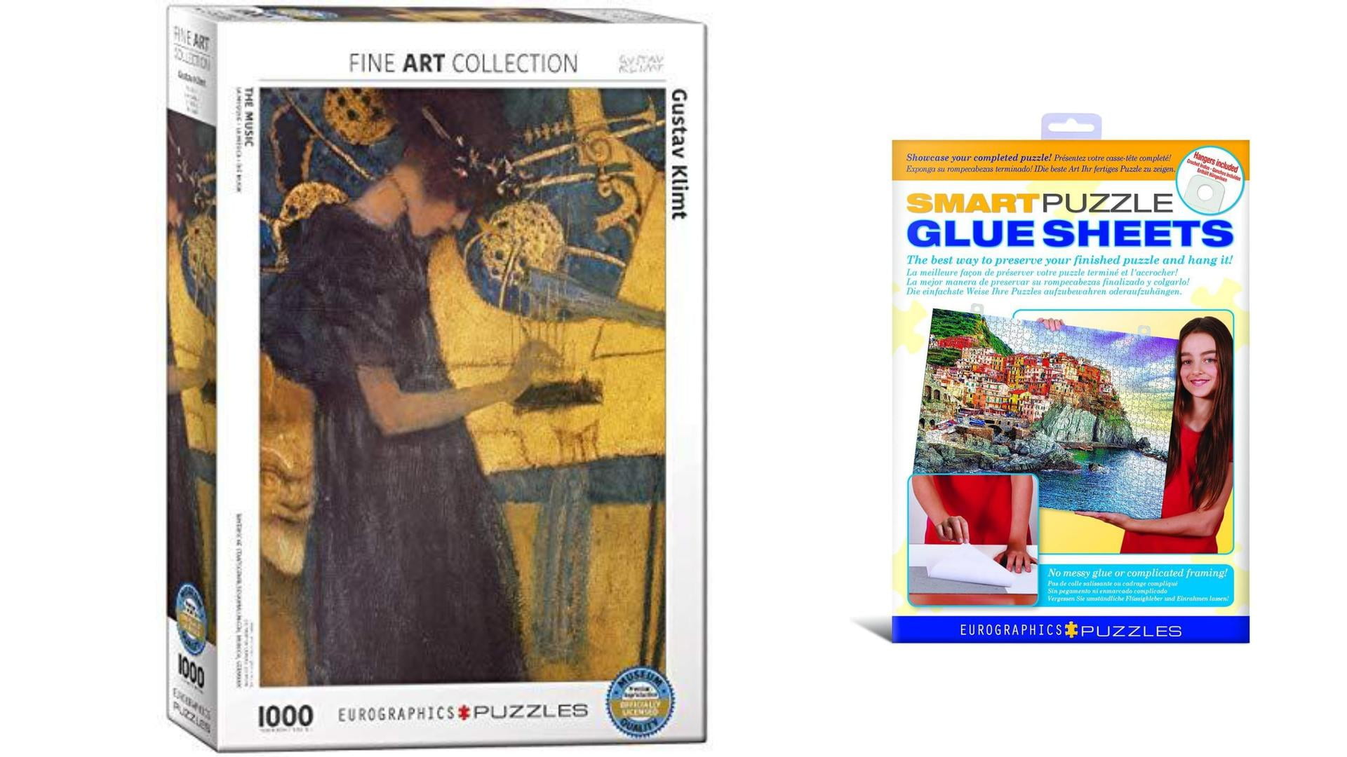 Bundle of 2 EuroGraphics Die Musik by Gustav Klimt Puzzle (1000Piece