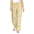 thumbnail image 2 of Picia Cute Yellow Duck Womens Soft Woven Cotton Elastic Waistband Sleep Pajama Pant Lounge Sleep Pant With Pockets And Drawstring-Medium, 2 of 9