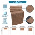 thumbnail image 6 of Vintage Brown Cotton Linen Rectangle Table Runners 13"x90", Modern Art Farmhouse Solid Color Coffee Table Runner Dresser Scarves Luxury Table Runners for Wedding Party Banquet Dinner Decor, 6 of 8