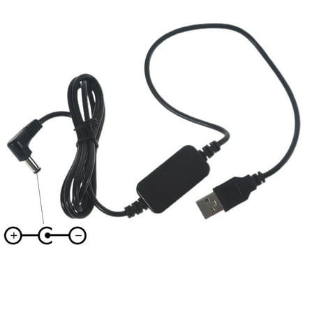 

DOYOUNG USB 5V to 9 Volt 5.5x2.1mm USB to 9V Power Supply Cable Tip Negative Sleeve