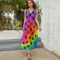 thumbnail image 3 of Watercolor Dog Paw Sleeveless Dress Summer Women Clothes Dress for Pregnant Women Dresses, 3 of 9