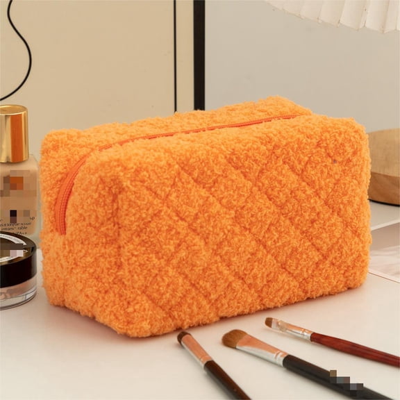 Women's Travel Cosmetic Bag Zippered Toiletry Pouch For Girls Mom Compact Makeup Organizer Beauty