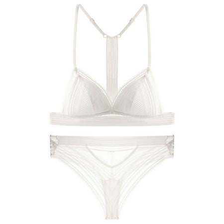 

Hwmodou Female Exotic Lingerie Solid Color See Through Thin Mesh Trendy Spring Summer Nightwear Bra For Women