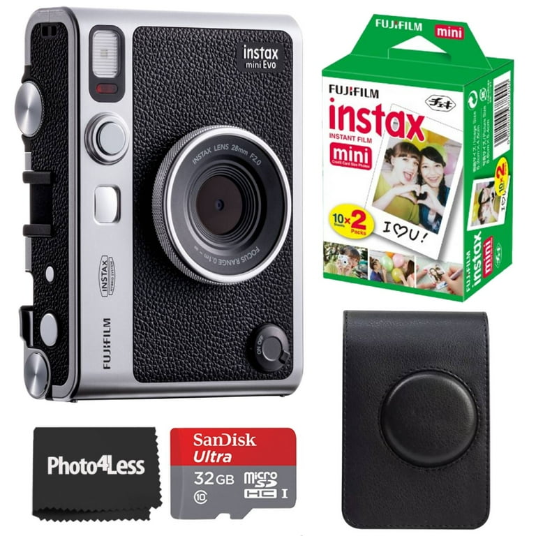 Fujifilm Instax Mini EVO Hybrid Black Instant Camera | Instax Mini