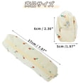 thumbnail image 6 of Unique Bargains Grid Print Pen Pouch Portable Stationery Bag Apricot Floral, 6 of 6