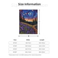 thumbnail image 5 of Hirioo Galactic Night Over Meadow for Flannel Blanket, Cozy and Warm Throw for Bed or Couch ,Perfect for All Seasons-80"x60", 5 of 6