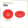 thumbnail image 2 of 60 piezas de botones de costura de 32L 4/5" (20 mm) de resina redondos planos de 4 agujeros, botones de reemplazo para costura de ropa y bricolaje, rojos, 2 of 7