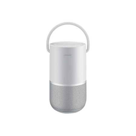 Bose - Portable Smart Speaker with built-in WiFi, Bluetooth, Google Assistant and Alexa Voice Control - Luxe Silver