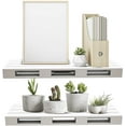 thumbnail image 4 of Sorbus Two Wood Floating Shelves - Rustic Farmhouse Floating Shelf Set for Home Décor (2-Pack, Grey), 4 of 7