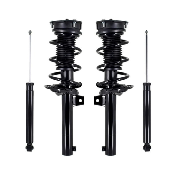 Set of 4 Front Quick Complete Strut-Coil Spring-Rear Shock For 2015 2016 Audi A3