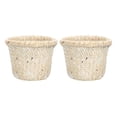 thumbnail image 1 of Miangastore Home Storage Baskets Vintage Style Synthetic Material 2Pack 5.89X5.89X4.72Inch, 1 of 8