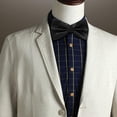 thumbnail image 2 of Pajarita negra ajustable Dapper para ocasiones formales 2 piezas, 2 of 8