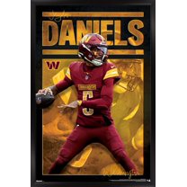 NFL Washington Commanders - Jayden Daniels 25 Wall Poster, 22.375" x 34" Framed