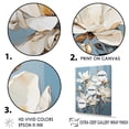 thumbnail image 3 of Designart "Tranquil Elegance Of White And Blue Magnolias VI" Magnolias Wall Art Living Room, 3 of 7