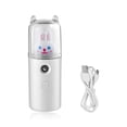 thumbnail image 1 of Injueey Rociador de niebla recargable hidratante 30ml Mini humidificador nebulizador vaporizador facial viaje Camping nebulizador herramienta Humidificadores Tipo 2 Blanco, 1 of 6