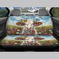 thumbnail image 4 of Jeiento Cow Car Seat Covers Set of 4 Floral Front Rear Seat Cover Split Bench Seat Covers Protector Interior Auto Accessory Universal Fit for Most Vehicles, 4 of 7