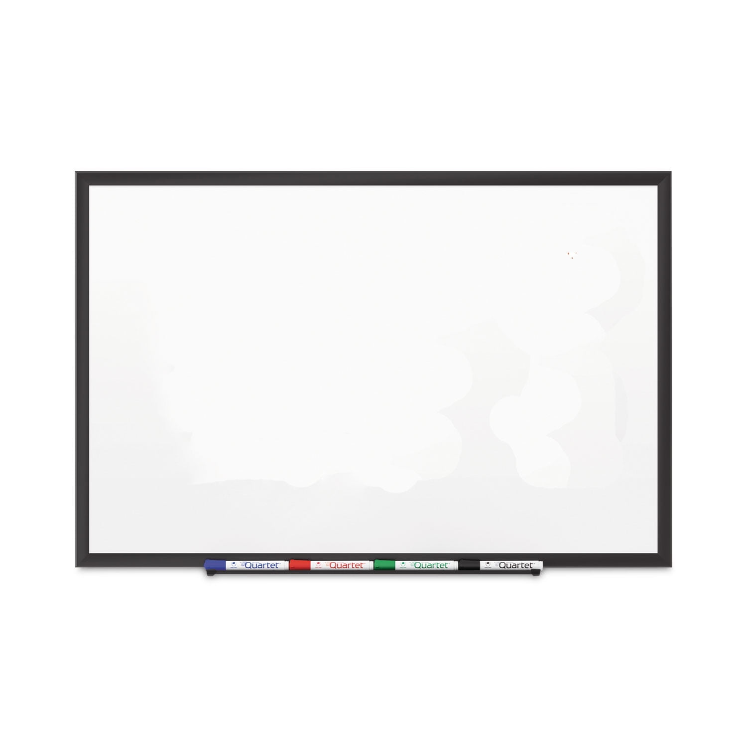 Quartet Classic DuraMax Porcelain Magnetic Whiteboard 72 x 48 6 x 4 Black