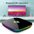 thumbnail image 4 of Gwong Electrónica Q Plus Set Top Box Multifuncional HD Compatible con HD Fácil de operar 4GB + 64GB WiFi 4K H6 Quad Core Smart TV Caja para Android 9.0, 4 of 6