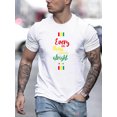 thumbnail image 2 of Every Little Thing Is Gonna Be Alright Print Men's Round Neck Short Sleeve Tee - Casual Lightweight Summer T-Shirt, 2 of 10