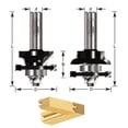 thumbnail image 2 of Broca Carburo Jgo 2 Piezas Router Ensamble Cóncavo Madera, 2 of 3