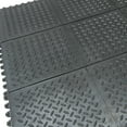 RubberCal "Revolution DiamondPlate" Interlocking Rubber Floor 12mm