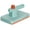 Green, variant on Handheld Flat Mop,Mini Sweeper Mop,Contactless Cloth Changing Dust Mop,Multi Surface Floor Cleaning Tool,Microfiber Mop for Walls,Bathroom Corners,Windows,3.54x5.91 inch(Green)