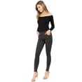 thumbnail image 4 of Lady's 4 Pocket Ponte Pants, Charcoal, M, 4 of 5