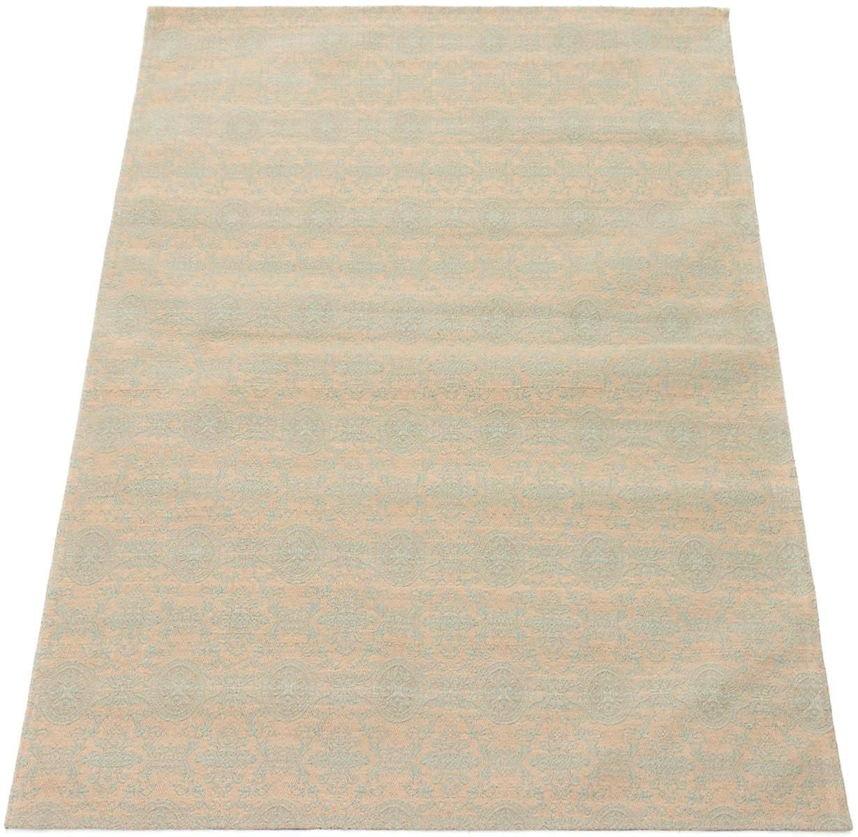 ECARPETGALLERY 4'9" x 6'9" Transitional Collage Handmade Area Rug for Living Room