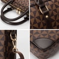 thumbnail image 3 of Designer Laptop Briefcase,Unisex Fashion Hand Bag with Geometric Pattern,Fits 15.6inch Laptop Business Messenger Bag with Shoulder Strap, 3 of 7