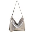 thumbnail image 1 of Bolso informal de moda para mujer, versión coreana, bolso de hombro de gran capacidad, bolso de mensajero de color sólido a la moda, 2025, 1 of 5