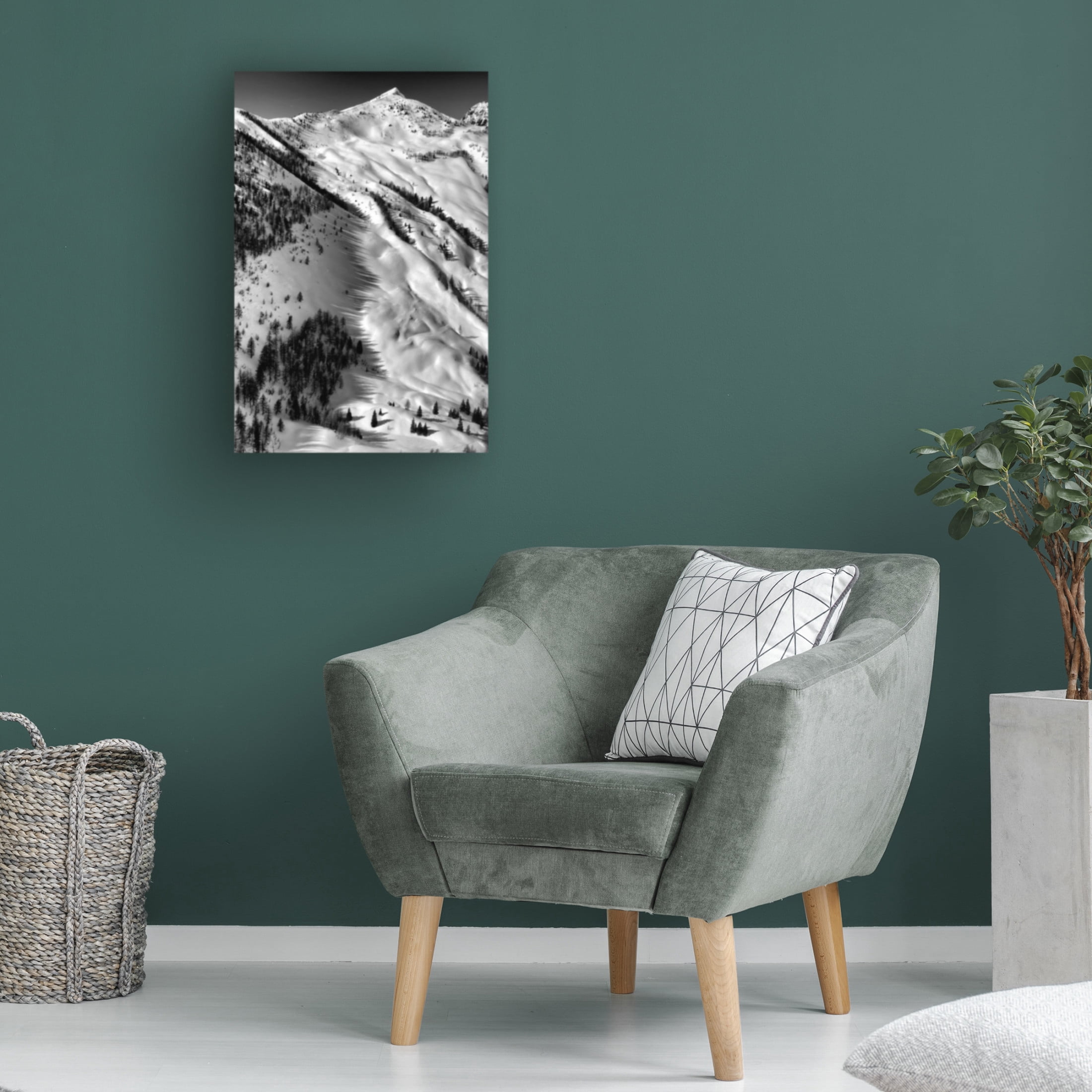 Trademark Fine Art Ales Klabus Low winter sun shadows 2 Canvas Wall Art