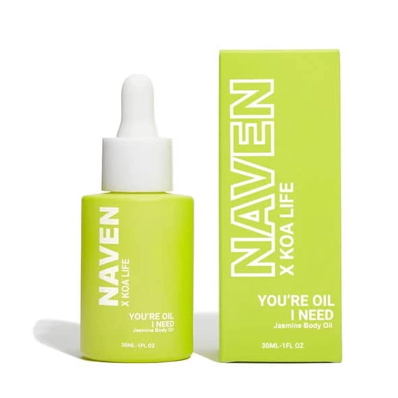 KOA LIFE NAVEN x You're Oil I Need - Aceite corporal de jazmín antienvejecimiento | Para un tono de piel radiante y uniforme | Crueldad vegana y libre de químicos