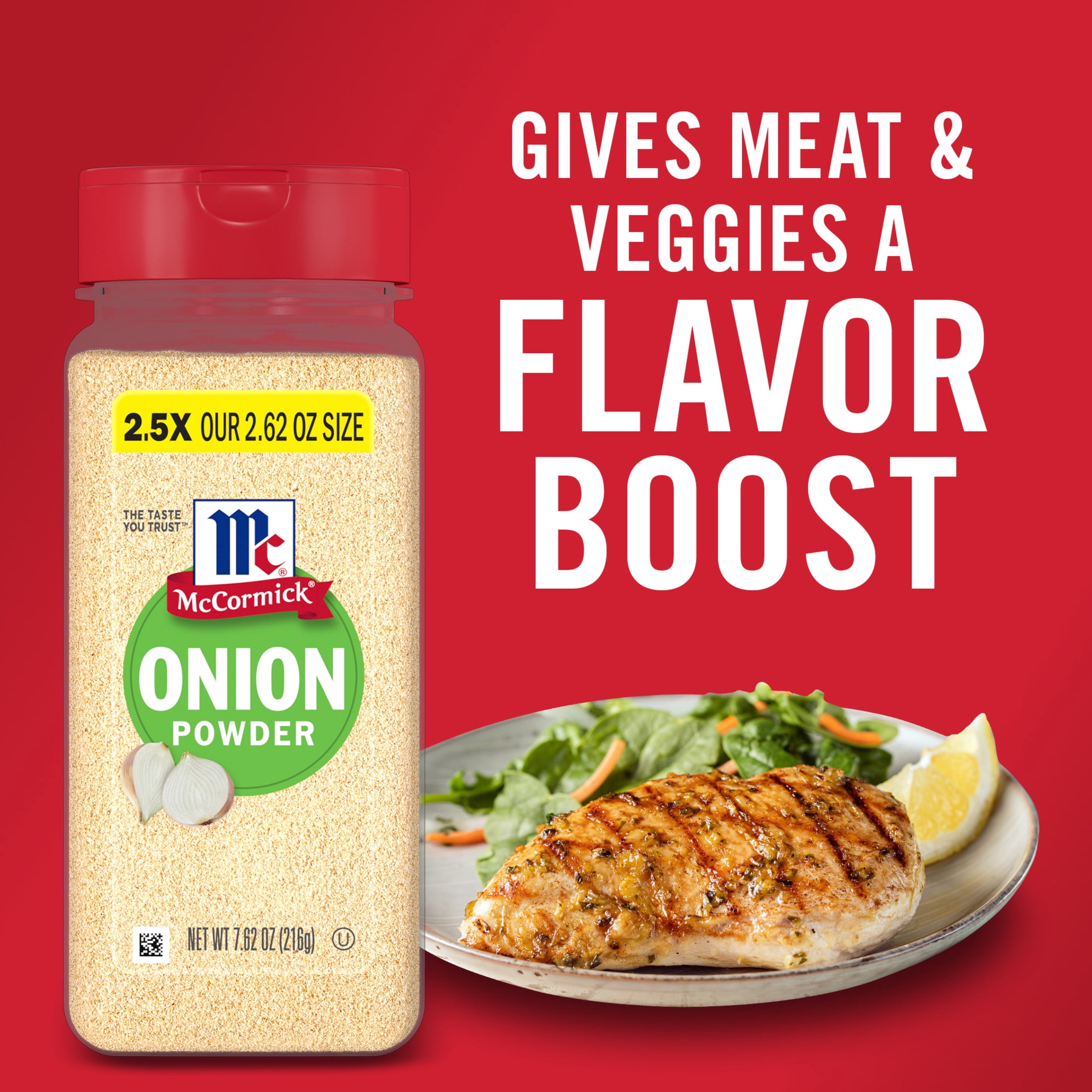 (6 pack) McCormick Kosher Onion Powder, 7.62 oz Bottle