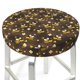 thumbnail image 3 of Balery Flying Furry Honey Bees Fundas de asiento para taburete de bar redondo de tela de terciopelo ajustables que protegen de arañazos y manchas para sillas de 14 a 17 pulgadas.-14 inch, 3 of 7