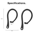 thumbnail image 5 of pares de ganchos para la oreja diseñados para Apple Airpods, diseñados para Airpods Pro y diseñados para Airpods 1 y 2, antideslizantes, diseño ergonómico, construcción de TPU duradera, 5 of 5