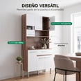 thumbnail image 3 of Alacena Rack de Cocina con 6 Puertas y 1 Cajón Color Blanco Estantes para Microondas, Café y Trastes blanco, 3 of 8