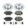 thumbnail image 3 of PowerStop Rear Z23 Evolution Sport Carbon-Fiber Ceramic Brake Pad and Drilled & Slotted Rotor Kit Fits: VOLKSWAGEN Select Models K7053, 3 of 10