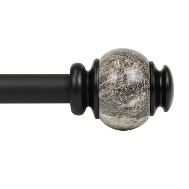 Alabaster 1 Inch Curtain Rod 160 240 Black Com Alabaster 1 Inch Curtain Rod 160 240, 240 Inch Curtain Rod