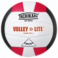 thumbnail image 1 of Tachikara SVMNC.SWB Volley-Lite Volleyball - Scarlet-White-Black, 1 of 2