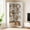 White, variant on Litake Corner Bookshelf 72.8in Farmhouse Bookcase Large Bookshelf Wood Bookcase Tall 5 Tier Corner Shelf L Shaped Bookshelf Storage Display Rack Living Room Bedroom