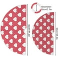 thumbnail image 3 of GZHJMY Love Heart Christmas Tree Skirt 48", Valentine's Day Tree Skirt Double Layers Polyester Easter Tree Skirt for Valentine's Day Holiday Party Decoration, 3 of 6