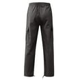thumbnail image 4 of Men's Big & Tall Fleece Cargo Sweatpants Dark Gray 2XL, 4 of 5