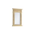 thumbnail image 2 of Elegant Decor Wood Frame Mirror 18 Inch X 28 Inch In Light Antique Beige, 2 of 6