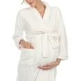 thumbnail image 4 of White Mark Long Sleeve Maternity Robe (Maternity & Maternity Plus), 4 of 4