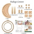 thumbnail image 4 of Soporte de aro para bordar ZOCONE multifuncional de madera de haya, 4 of 6