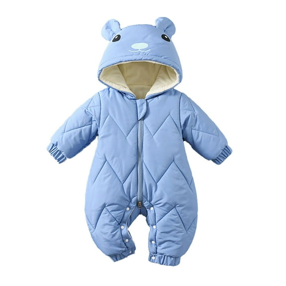 Krdevn Baby Bear Suit Winter Coat Warm Hooded Jumpsuit for Boys Girls,Kids Clothing,3-6 Months